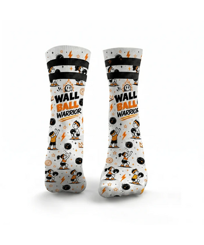 HEXXEE Wall Ball Warrior Orange Socks