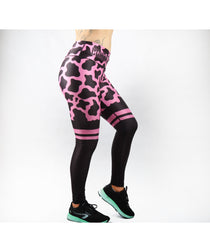 Combat Dollies Mad Cow Fitness Legging Pink with Sock