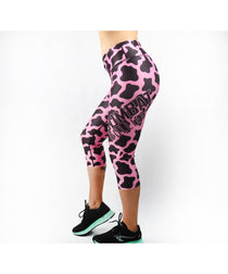 Combat Dollies Mad Cow Fitness Legging Pink Capri