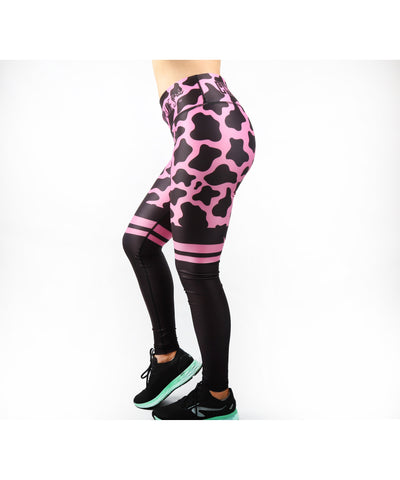 Combat Dollies Mad Cow Fitness Legging Pink with Sock