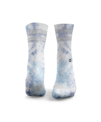 HEXXEE Tie Dye Berry Blue Glitter Socks