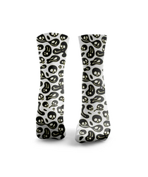 HEXXEE Skull Smileys Black Socks