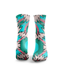 HEXXEE Fresh Prince 2.0 Reflective Socks Baby Blue/Baby Pink