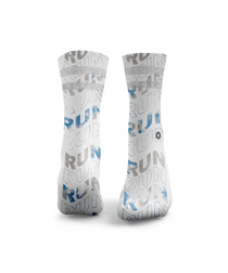 HEXXEE Run Run Run Tie Dye Socks Blue/Grey