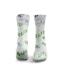 HEXXEE Run Run Run Tie Dye Socks Green