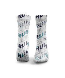 HEXXEE Run Run Run Tie Dye Socks Blue/Teal