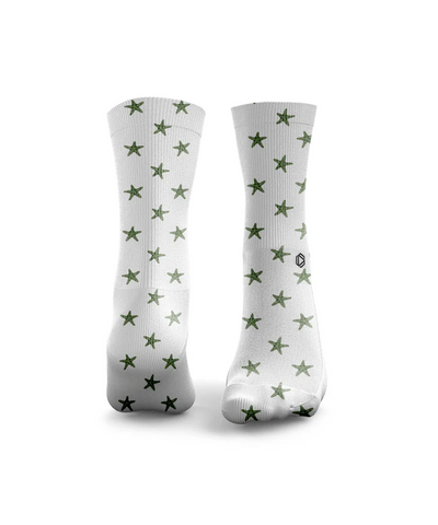 HEXXEE Green Starfish Socks