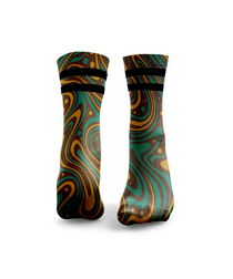 HEXXEE Chocolate Swirl Dubai Chocolate Socks