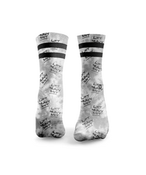 HEXXEE 'Lift Heavy Sh*t Tie Dye' Socks Grey