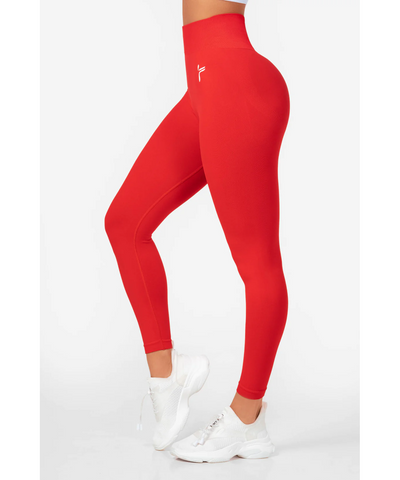Famme Lunge Seamless Leggings Red