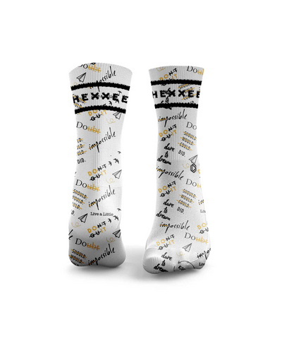 HEXXEE Positive Vibes Socks Yellow