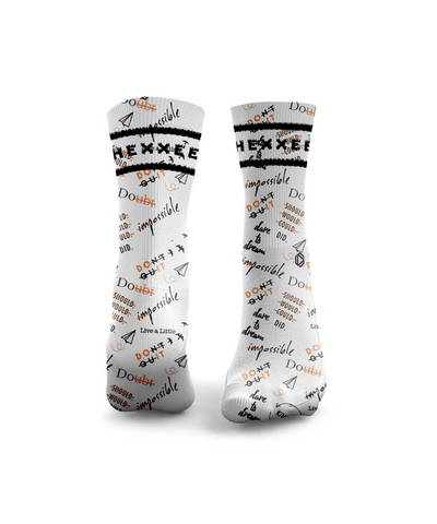 HEXXEE Positive Vibes Socks Orange
