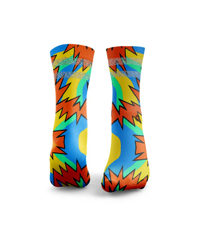 HEXXEE Fresh Prince 2.0 Reflective Socks Orange/Yellow
