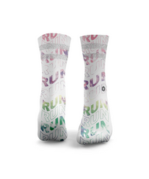 HEXXEE Run Run Run Tie Dye Socks Pink/Green/Purple
