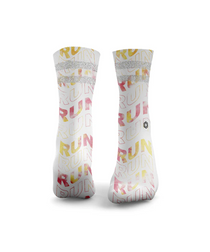 HEXXEE Run Run Run Tie Dye Socks Pink