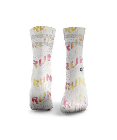 HEXXEE Run Run Run Tie Dye Socks Pink