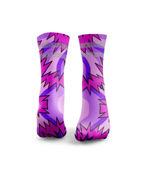HEXXEE Fresh Prince 2.0 Reflective Socks Pink/Purple