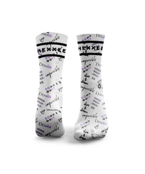 HEXXEE Positive Vibes Socks Purple