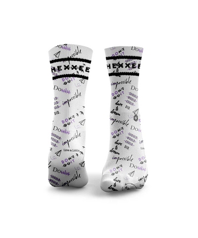 HEXXEE Positive Vibes Socks Purple