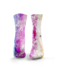 HEXXEE Multi Colour Tie Dye Socks Rainbow Streak