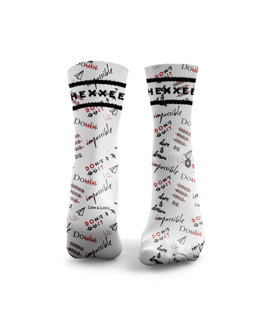 HEXXEE Positive Vibes Socks Red
