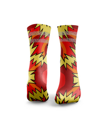 HEXXEE Fresh Prince 2.0 Reflective Tiger Socks Orange/Yellow