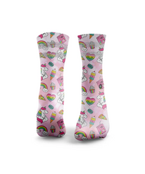 HEXXEE Unicorn Tie Dye Reflective Socks