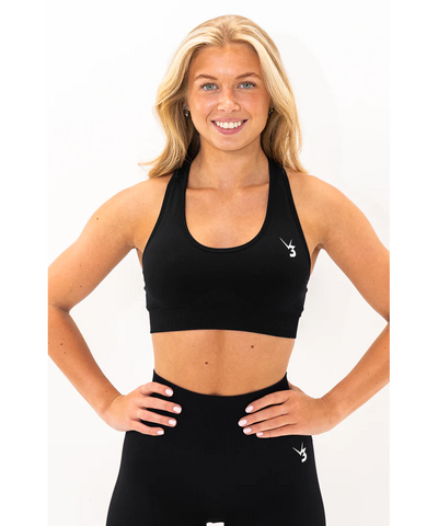 V3 Apparel Limitless Seamless Sports Bra Black