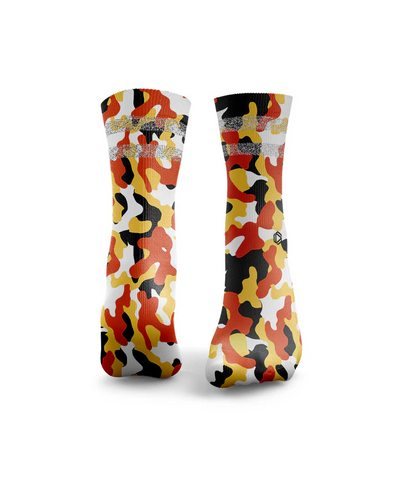 HEXXEE Camouflage 2.0 Reflective Socks Yellow/Orange