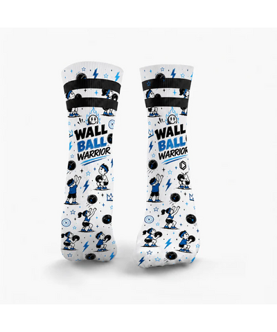 HEXXEE Wall Ball Warrior Blue Socks