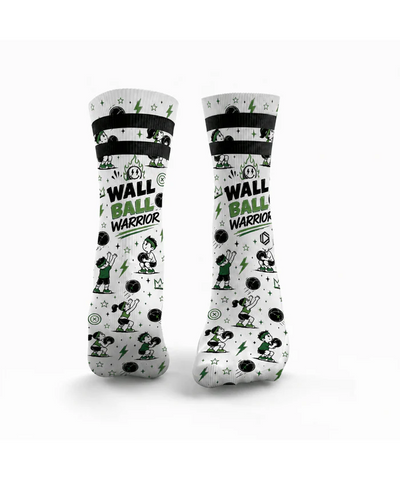 HEXXEE Wall Ball Warrior Green Socks