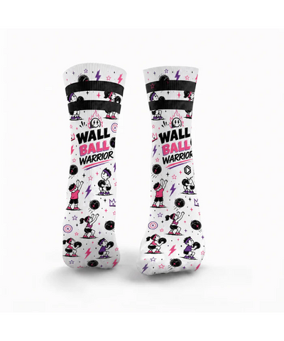 HEXXEE Wall Ball Warrior Pink Socks