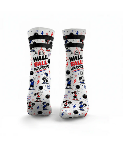 HEXXEE Wall Ball Warrior Red Socks