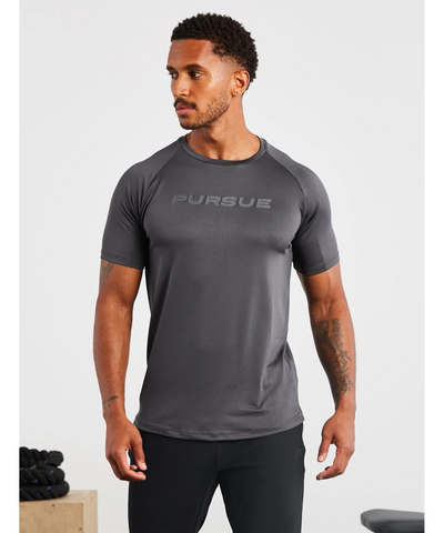 Pursue Fitness Statement T-Shirt Grey