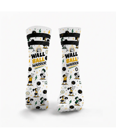HEXXEE Wall Ball Warrior Yellow Socks