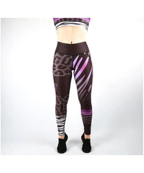Combat Dollies Wild Purple Fitness Leggings