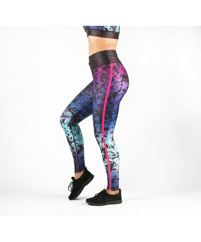 Combat Dollies Black Splatter Fitness Leggings