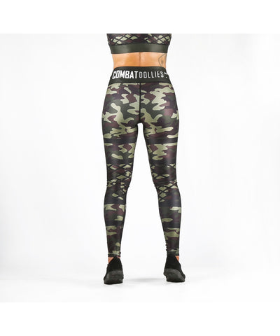 Combat Dollies Caged Camo Fitness Leggings