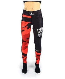 Combat Dollies Fitness Leggings Red Camo