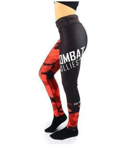 Combat Dollies Fitness Leggings Red Camo