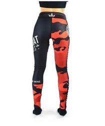 Combat Dollies Fitness Leggings Red Camo