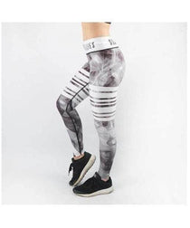 Combat Dollies Smoking Fitness Leggings White