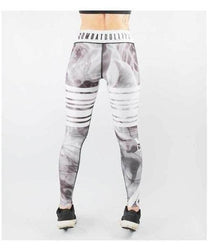 Combat Dollies Smoking Fitness Leggings White