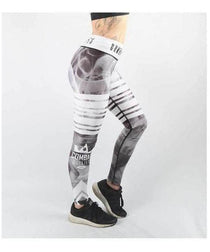 Combat Dollies Smoking Fitness Leggings White