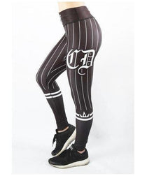 Combat Dollies Baseball Fitness Leggings Black/Black