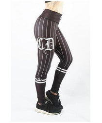 Combat Dollies Baseball Fitness Leggings Black/Black