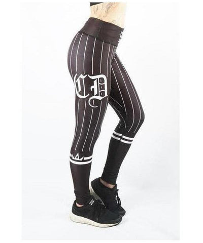 Combat Dollies Baseball Fitness Leggings Black/Black