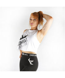 Combat Dollies Cropped Vest White