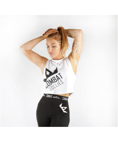 Combat Dollies Cropped Vest White