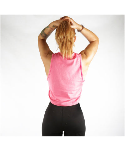 Combat Dollies Cropped Vest Pink